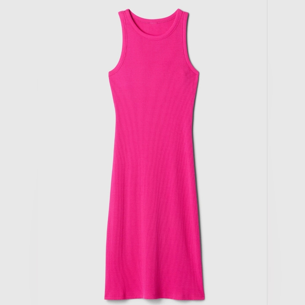 Ribbed Midi Tank Dress - Picture 2 of 4